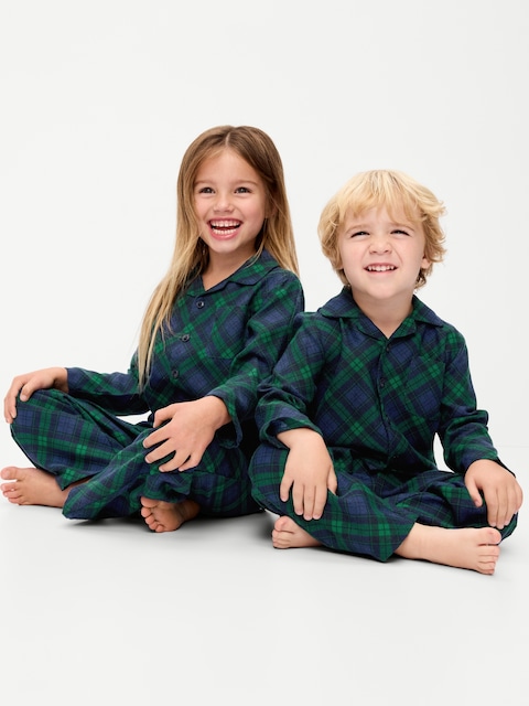 Unisex Flannel Pajama Set for Toddler