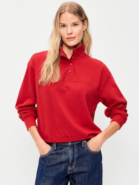 SoComfy Funnel-Neck Sweatshirt
