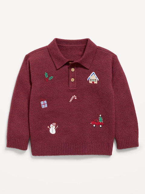 SoSoft Long-Sleeve Collared Sweater for Toddler Boys
