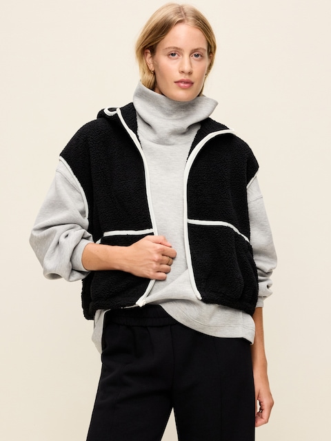 Hooded Sherpa Vest