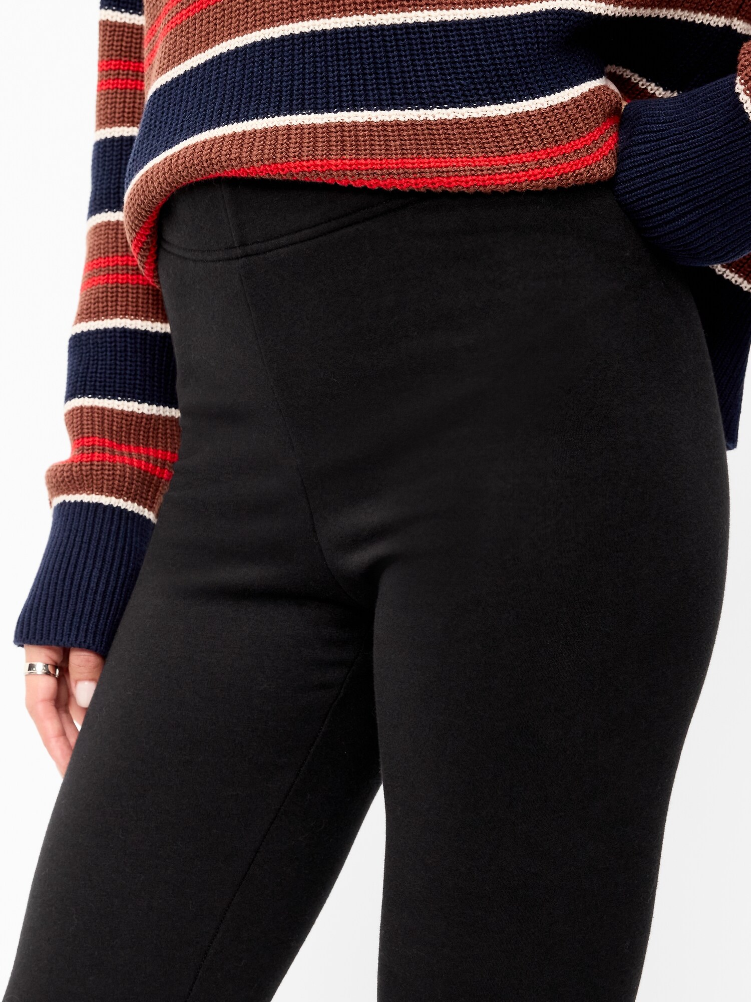 Женские леггинсы Old Navy с высокой талией на флисовой подкладке, цвет: Чёрный — фото 4