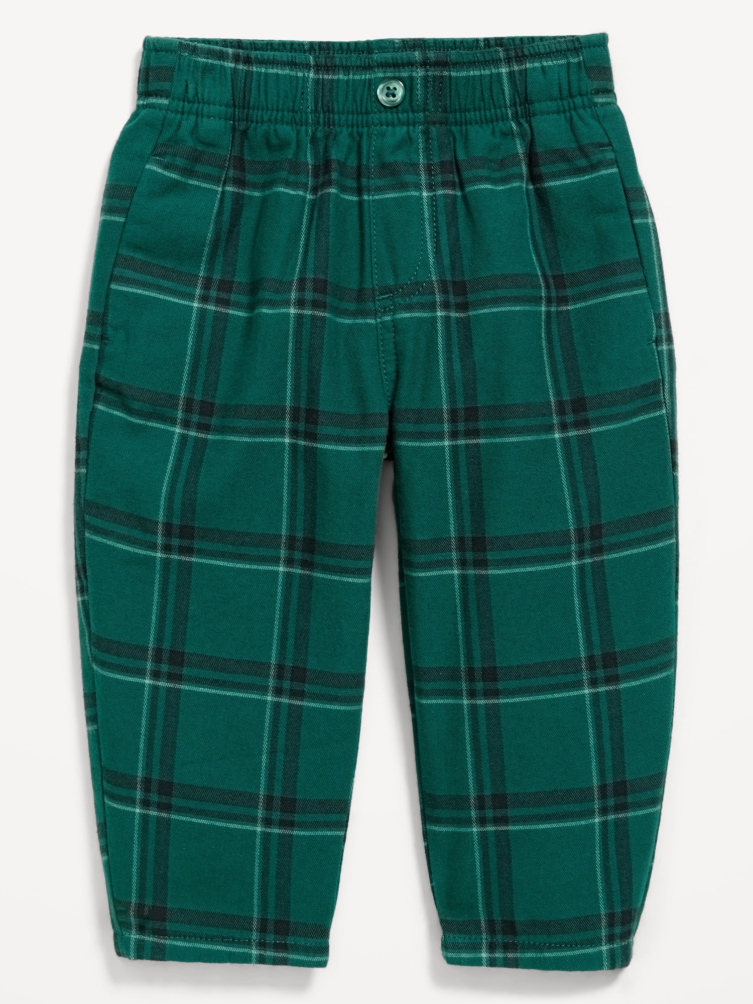 Barrel-Leg Twill Track Pants for Toddler Boys
