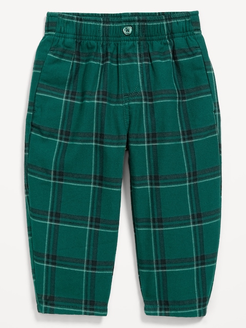 Barrel-Leg Twill Track Pants for Toddler Boys