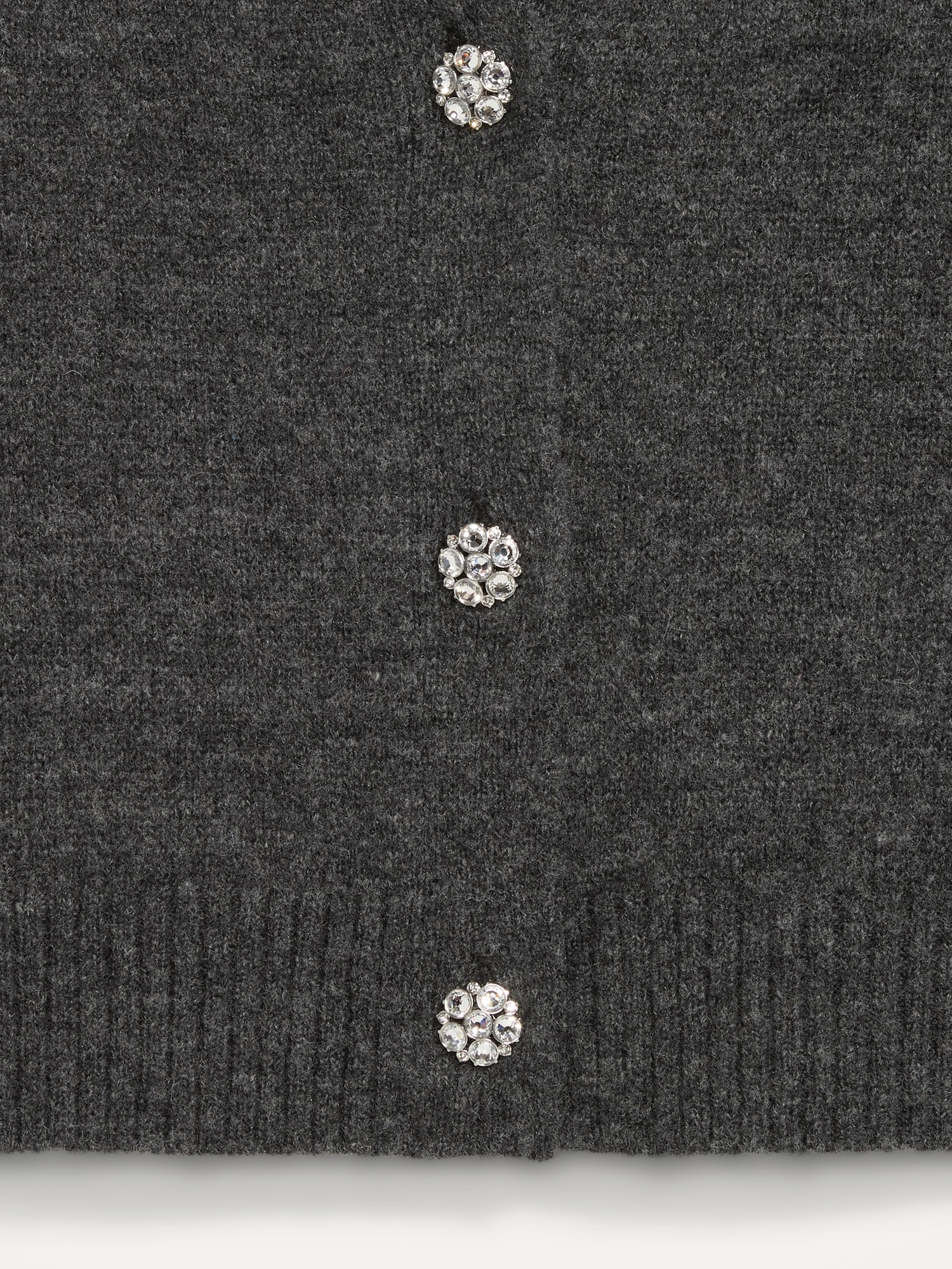 Jeweled Button Cardigan