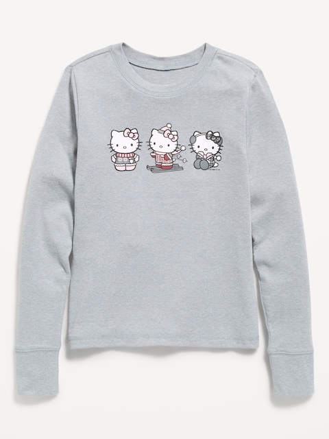 Hello Kitty® Long-Sleeve Graphic T-Shirt for Girls