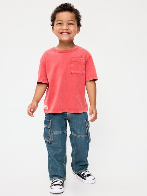 Super Baggy Barrel-Leg Cargo Jeans for Toddler Boys