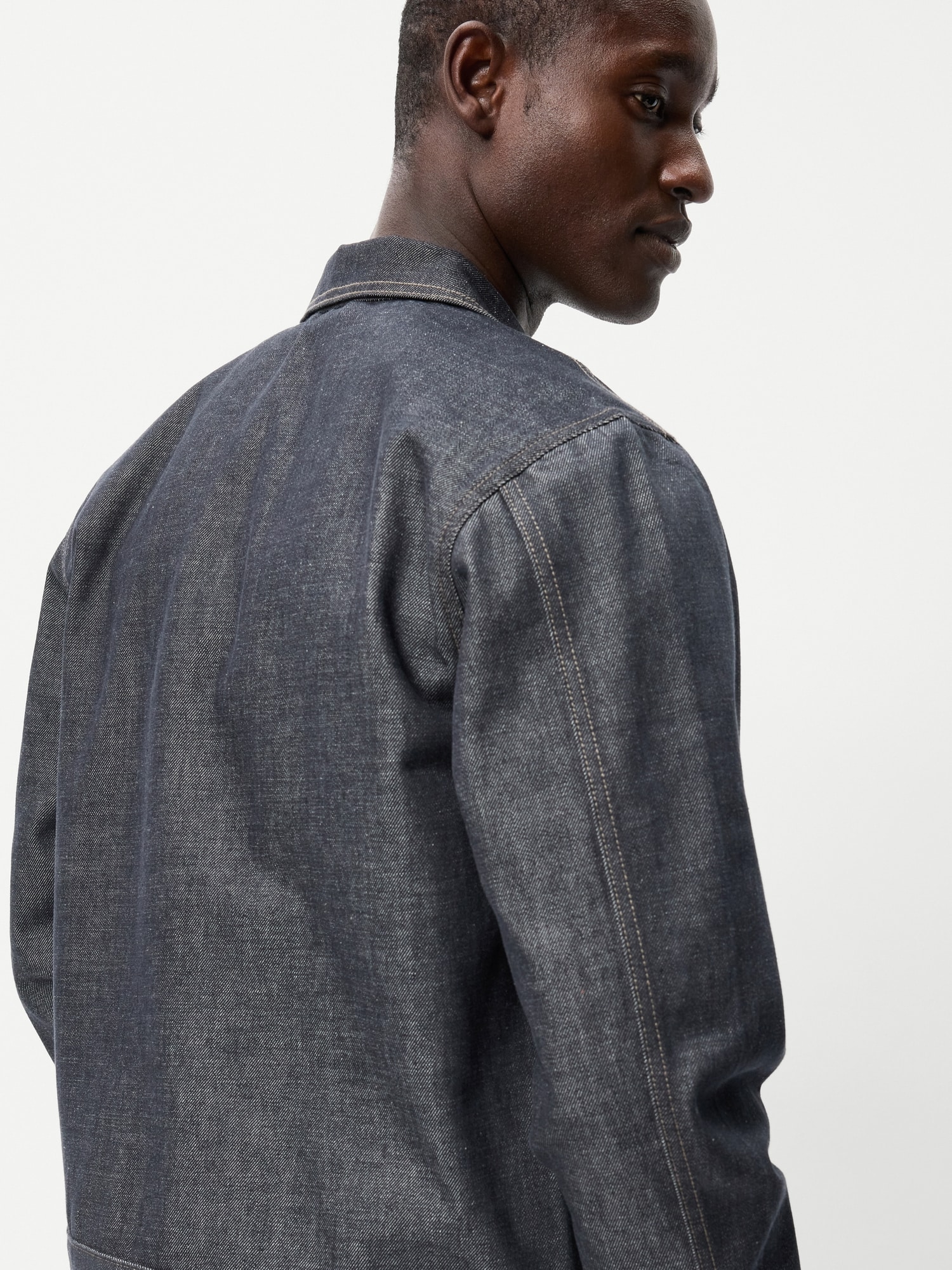 Raw Denim Utility Jacket