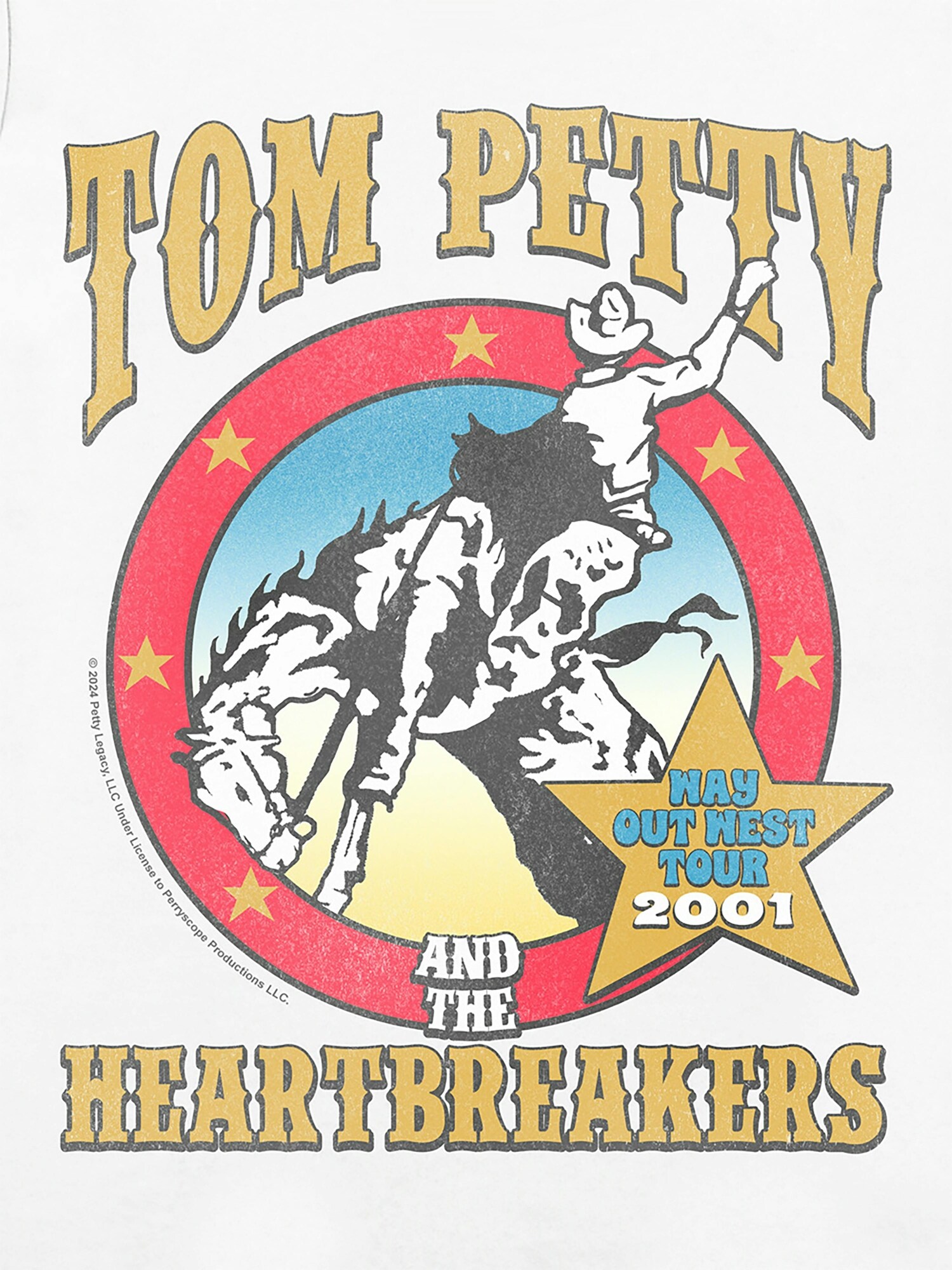 Женская футболка Old Navy Tom Petty Way Out West Graphic T-Shirt for Women, цвет: Белый — фото 2