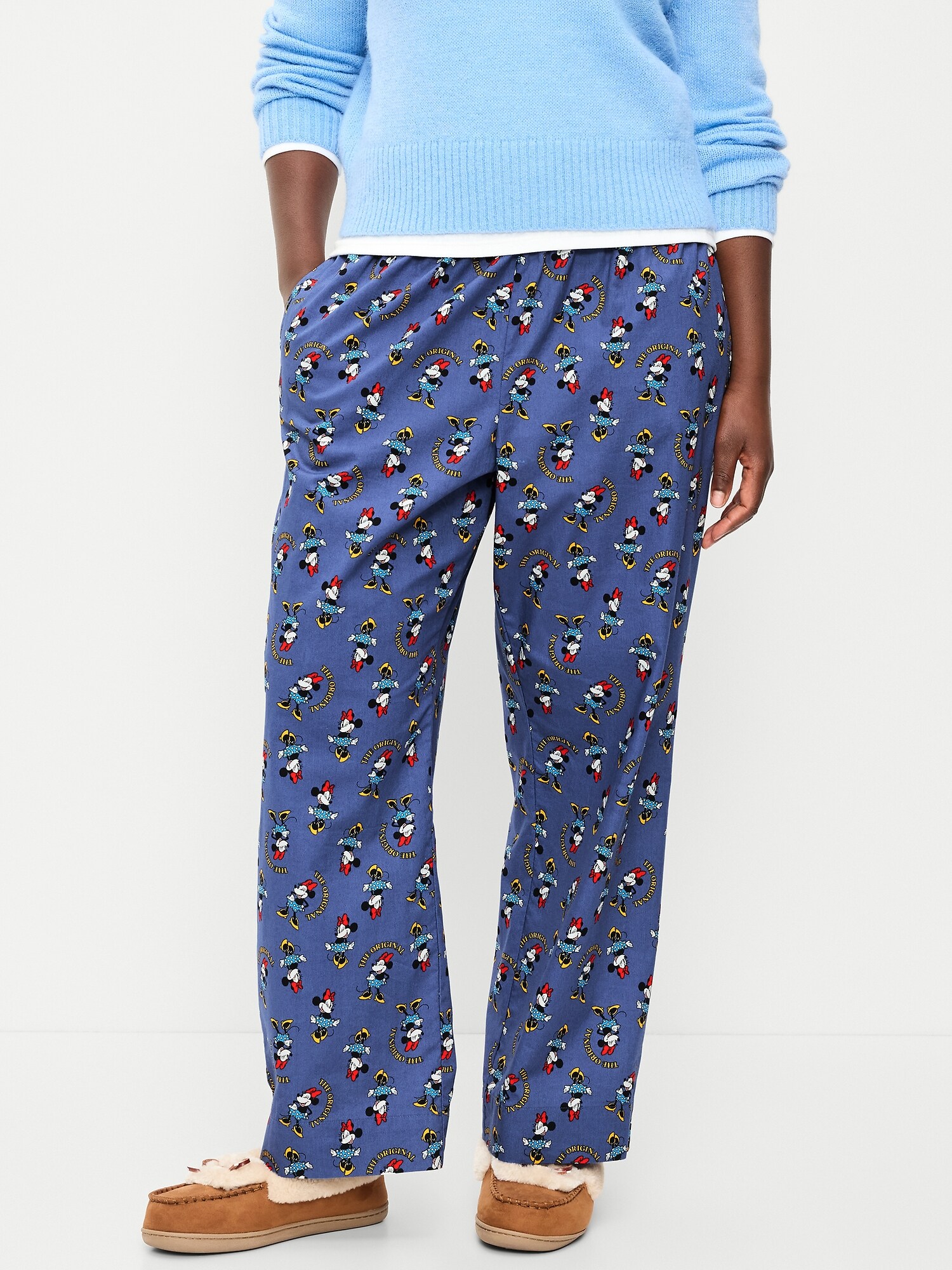 Женские пижамные брюки Old Navy x Disney из поплина, цвет: Minnie Mouse — фото 5