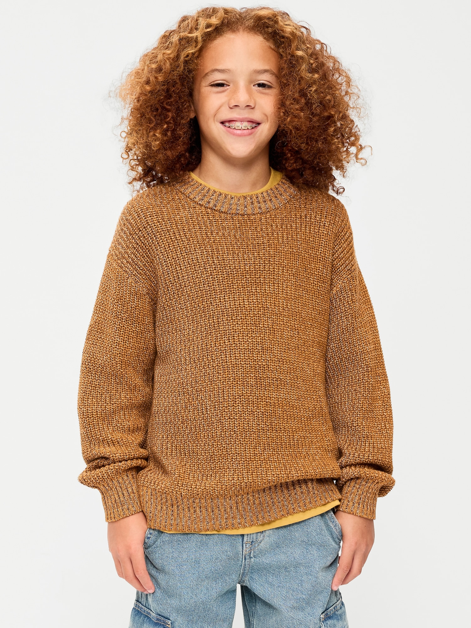 Oversized Crew-Neck Sweater for Boys