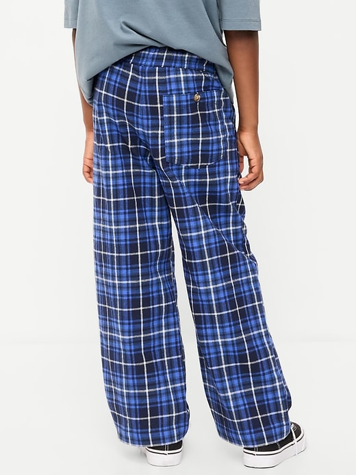 Pull-On Baggy Plaid Flannel Pants for Boys | Old Navy