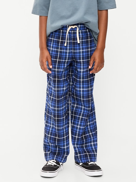 Pull-On Baggy Plaid Flannel Pants for Boys | Old Navy