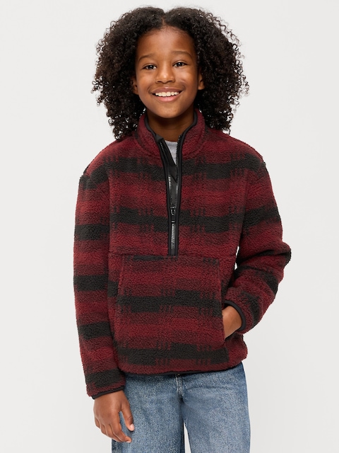 Sherpa Half-Zip Pullover for Boys