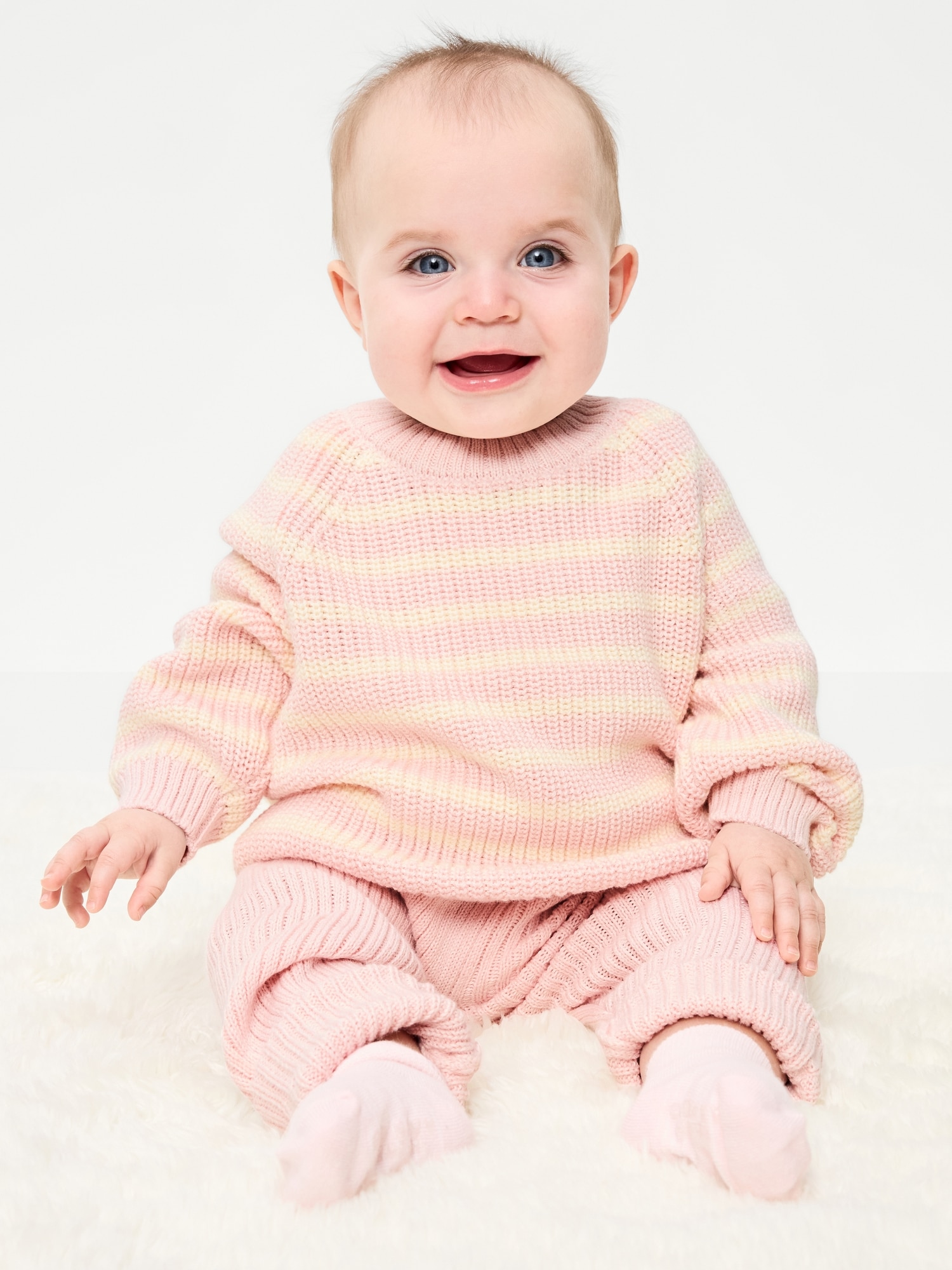 Cozy Ribbed Sweater and Leggings Set for Baby