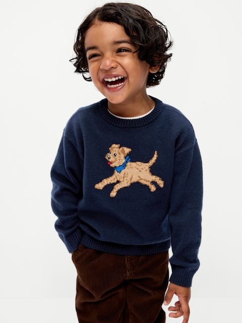 SoSoft Oversized Graphic Sweater for Toddler Boys