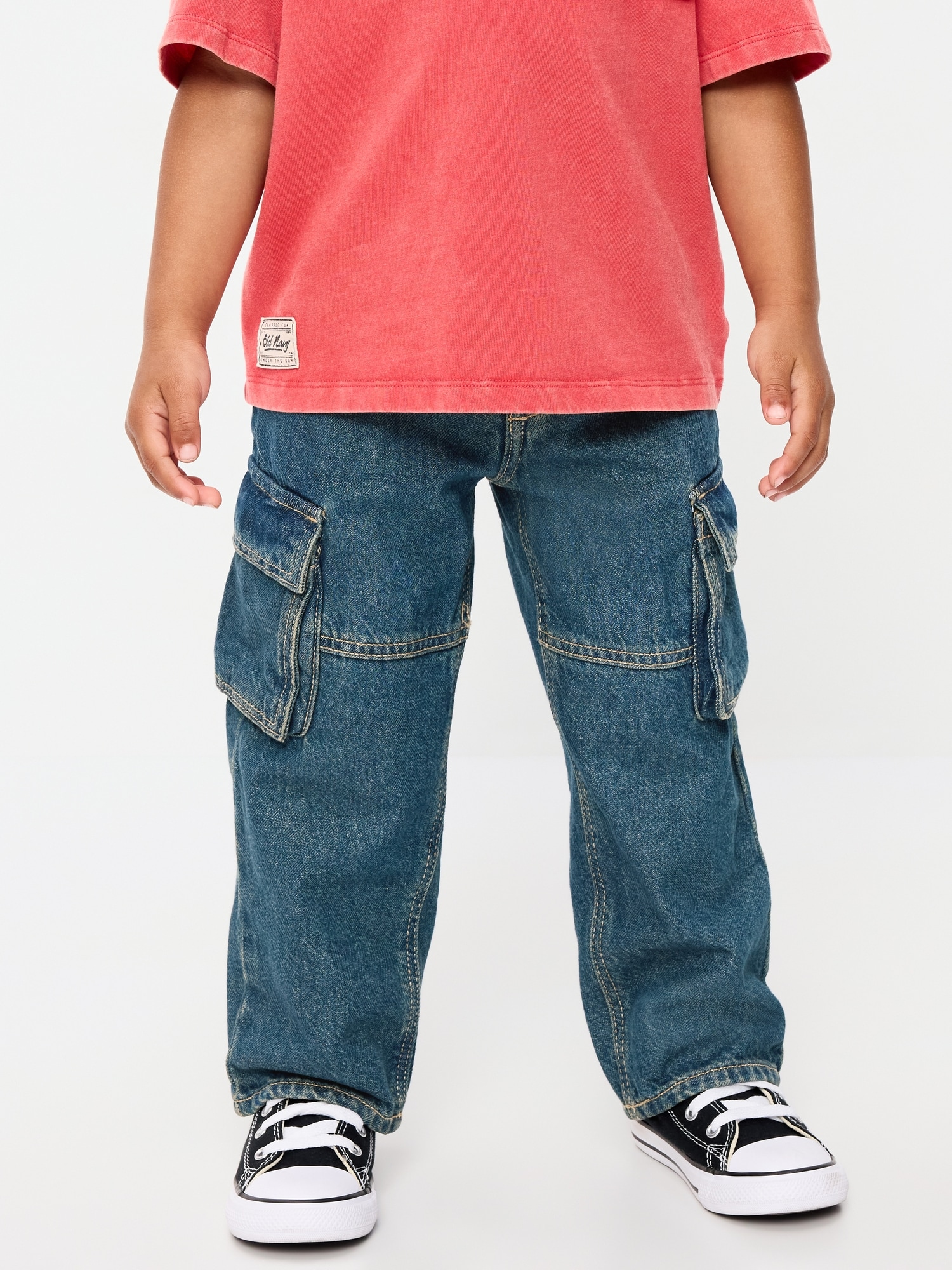 Super Baggy Barrel-Leg Cargo Jeans for Toddler Boys