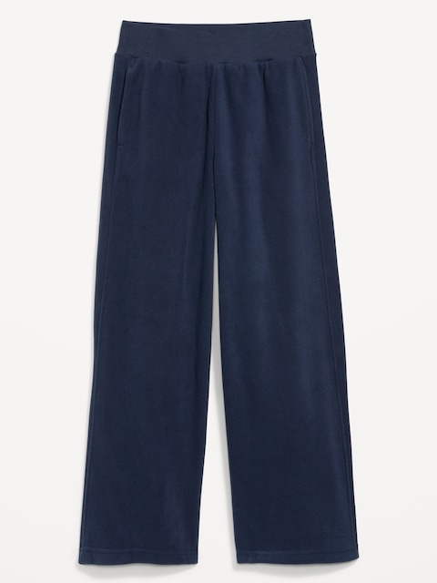 Extra High-Waisted Performance Fleece Wide-Leg Sweatpants