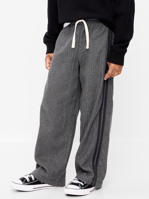 Pull-On Baggy Flannel Pants for Boys