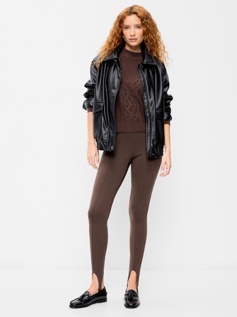 High-Waisted Stirrup Leggings for Women