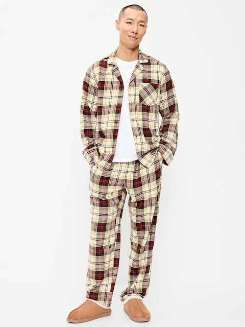 Flannel Pajama Pant Set for Men