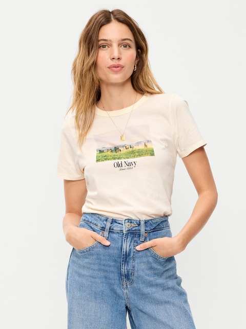 EveryWear Crew-Neck Logo-Graphic T-Shirt