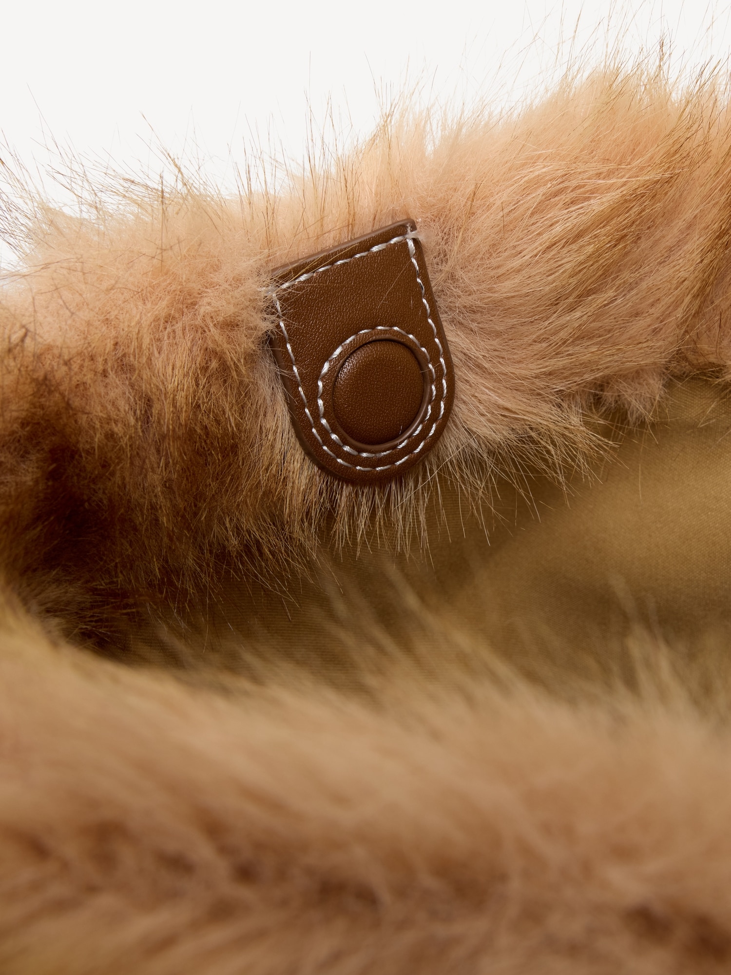 Medium Faux-Fur Bucket Bag