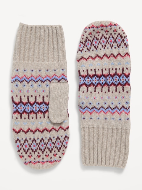 Fair Isle Mittens for Women