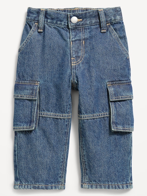 Super Baggy Barrel-Leg Cargo Jeans for Toddler Boys