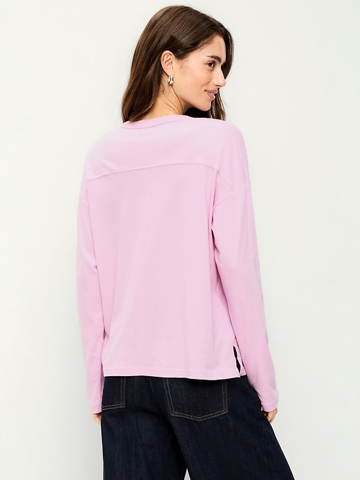 Loose Long-Sleeve Graphic T-Shirt | Old Navy