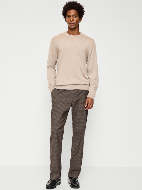 90s Straight-Fit Textured Twill Pants