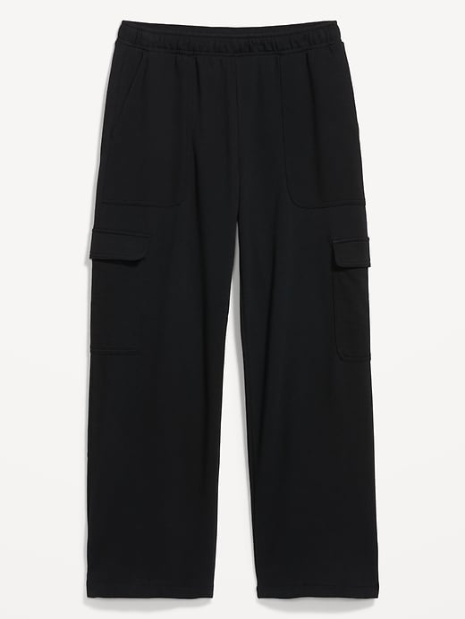 High-Waisted SoComfy Wide-Leg Cargo Sweatpants