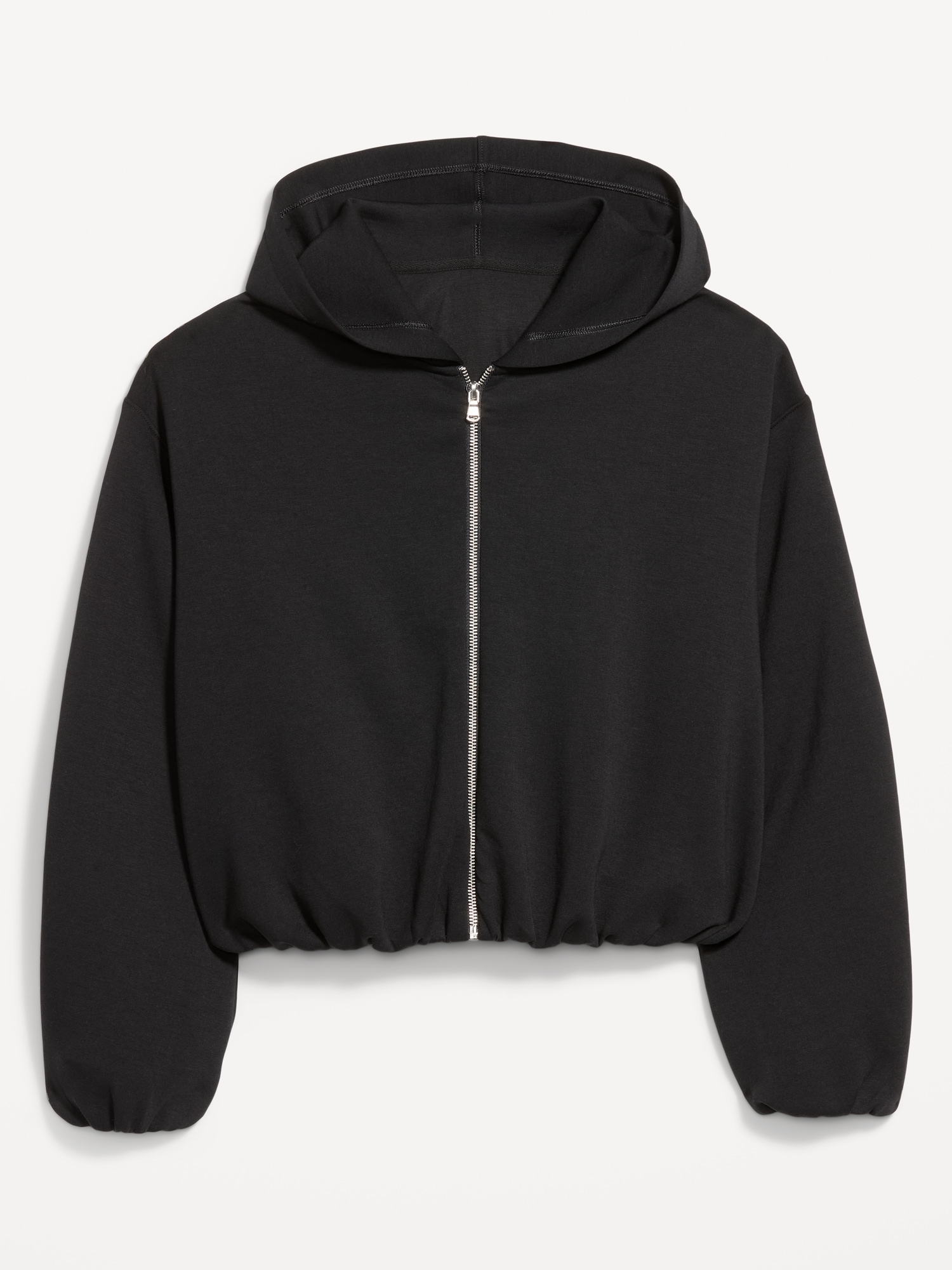 Bounce Fleece Bubble-Hem Hoodie Sweatshirt