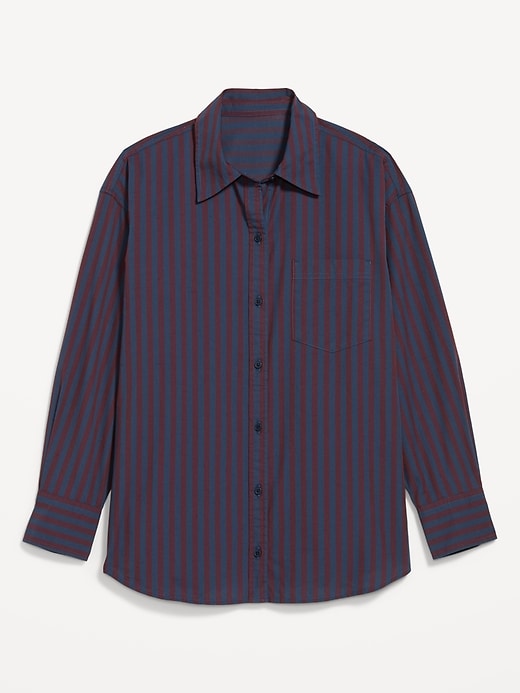 Oversized Button-Down Boyfriend Shirt