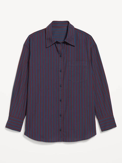 Oversized Button-Down Boyfriend Shirt