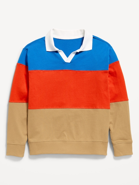 Long-Sleeve Collared Sweater for Boys