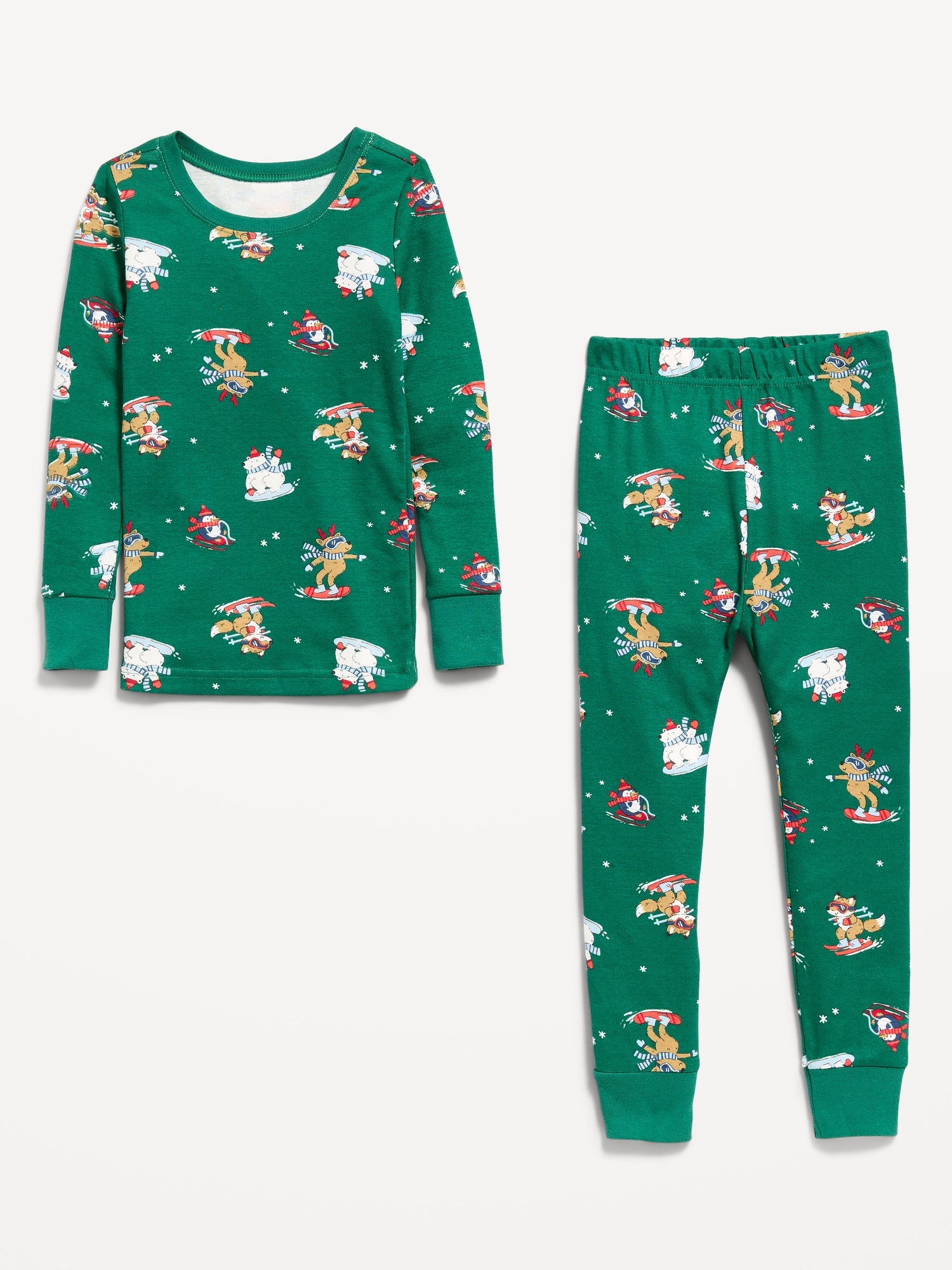 Printed Snug-Fit Pajama Set for Toddler & Baby