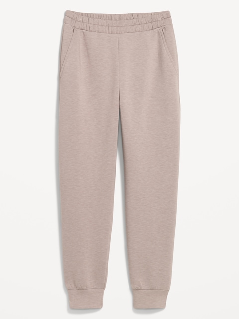 High-Waisted Bounce Fleece Jogger Sweatpants