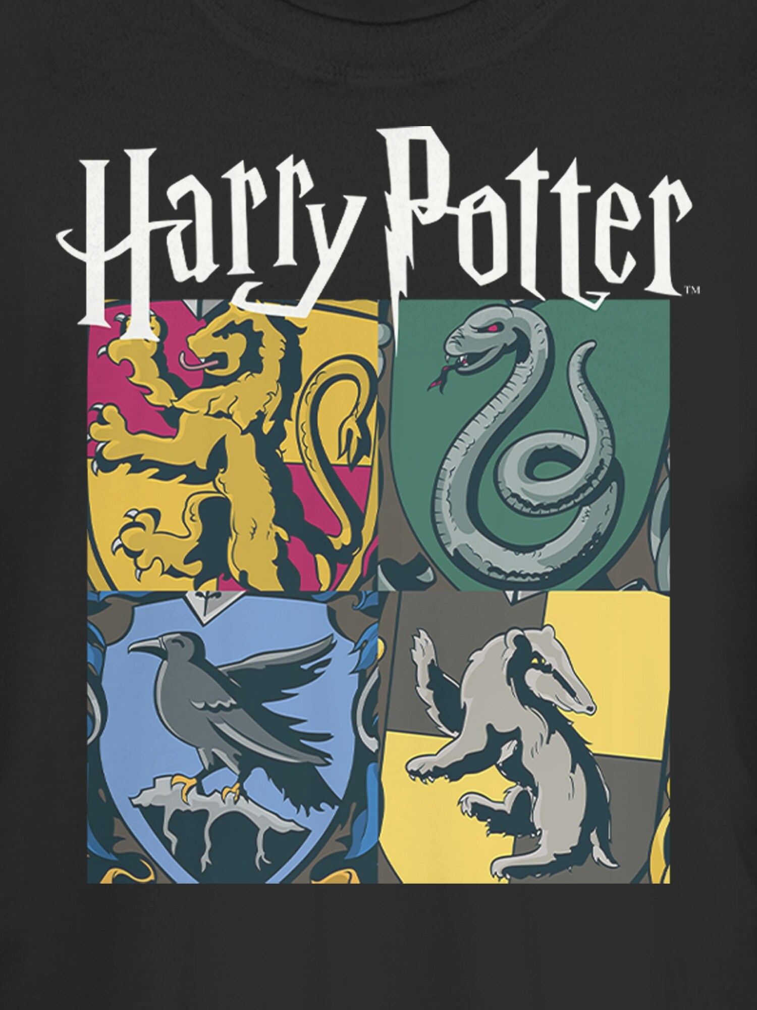 Женская футболка Old Navy Harry Potter All Houses Graphic, цвет: Чёрный — фото 2