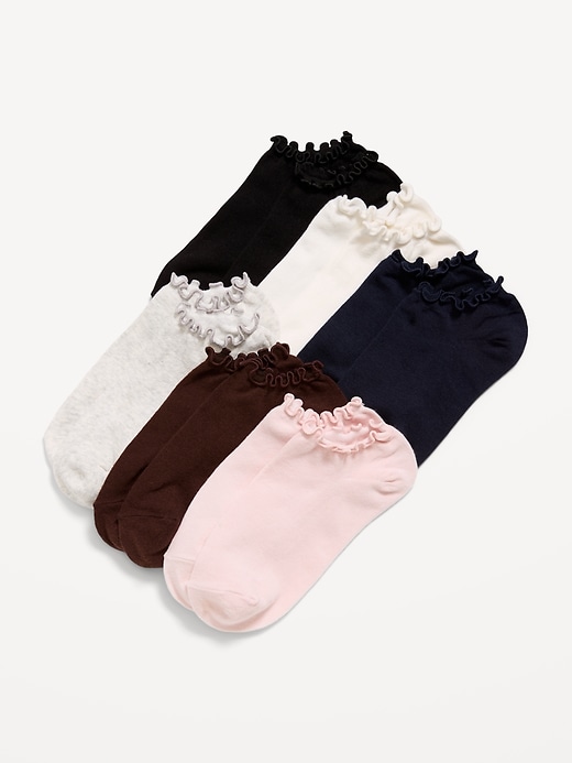 Ruffled Ankle Sock 6-Pack for Women