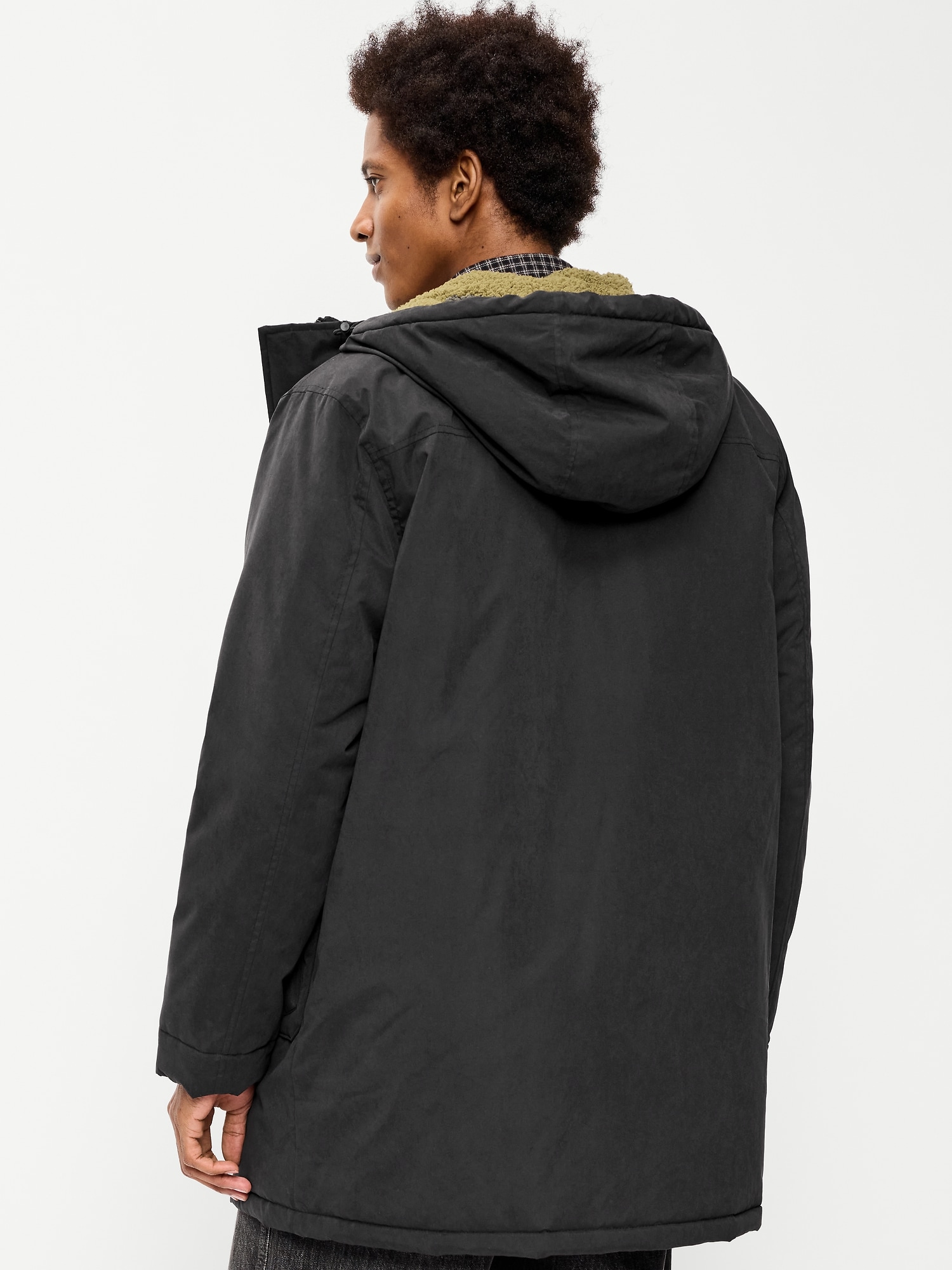 Water-Resistant Hooded Utility Parka