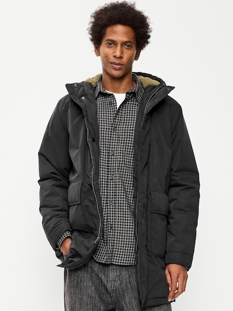 Water-Resistant Hooded Utility Parka