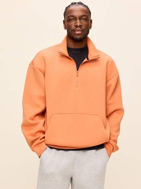 Bounce Fleece Oversized Half-Zip Pullover Sweatshirt