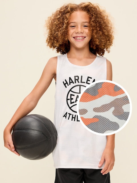 Oversized Mesh Reversible Tank Top for Boys