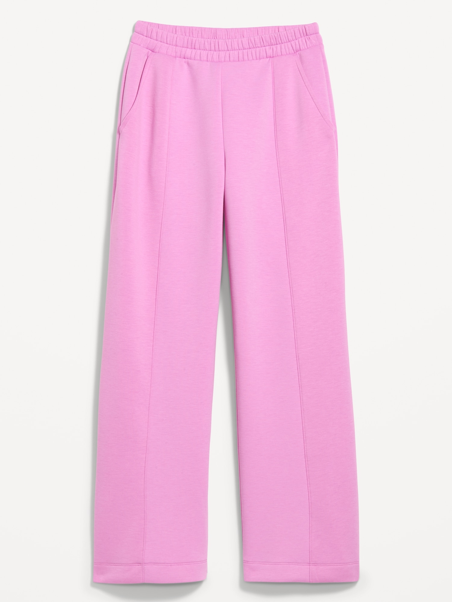 High-Waisted Bounce Fleece Wide-Leg Sweatpants