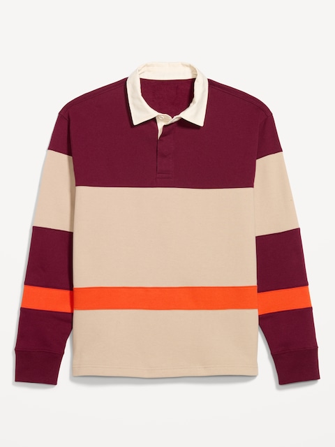 Long-Sleeve Rugby Polo Shirt
