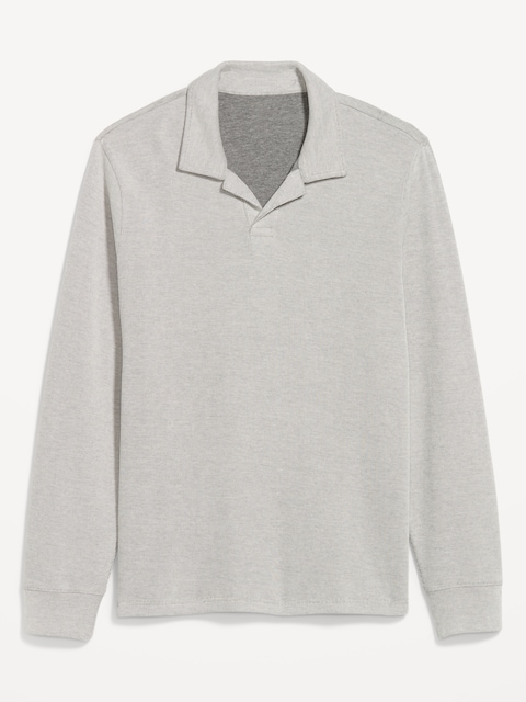 Long-Sleeve Polo Sweater