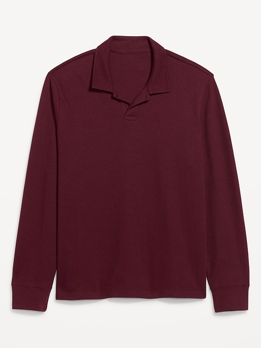 Long-Sleeve Polo Sweater