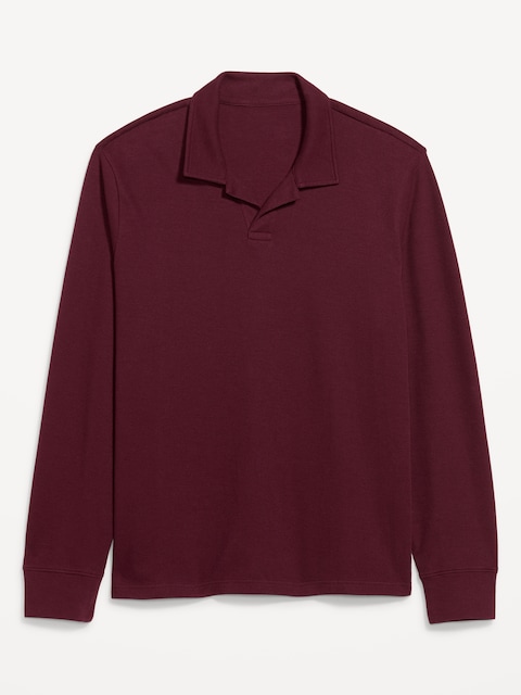 Long-Sleeve Polo Sweater