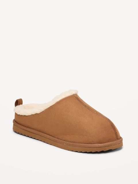 Faux-Suede Mule Slippers for Boys