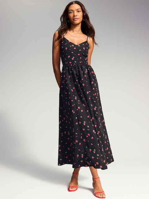 The Occasion by Old Navy Sleeveless Fit and Flare Midi Dress